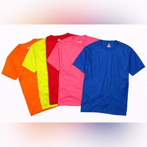 👷🏼‍♂️ NWOT! Hanes Unisex Classic Colors & Neon Safety Tshirt